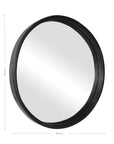 Niyaama Round Mirror | Black Uniqwa Collections