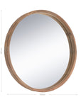 Niyaama Round Mirror | Natural Uniqwa Collections