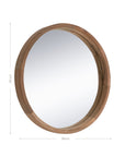 Niyaama Round Mirror | Natural Uniqwa Collections