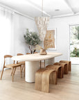 Mukalla Oval Dining Table Uniqwa Collections
