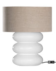 Rundu Table Lamp Oatmeal White Uniqwa Collections