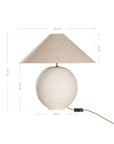 Sabi Table Lamp | Sculptural Composite | Light Roast | Small Uniqwa Collections