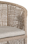 Sanctuary Outdoor Dining Chair | Natural with White Legs Uniqwa Collections
