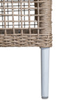Sanctuary Outdoor Dining Chair | Natural with White Legs Uniqwa Collections