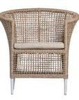 Sanctuary Outdoor Dining Chair | Natural with White Legs Uniqwa Collections