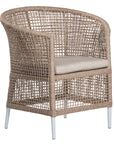 Sanctuary Outdoor Dining Chair | Natural with White Legs Uniqwa Collections