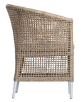 Sanctuary Outdoor Dining Chair | Natural with White Legs Uniqwa Collections