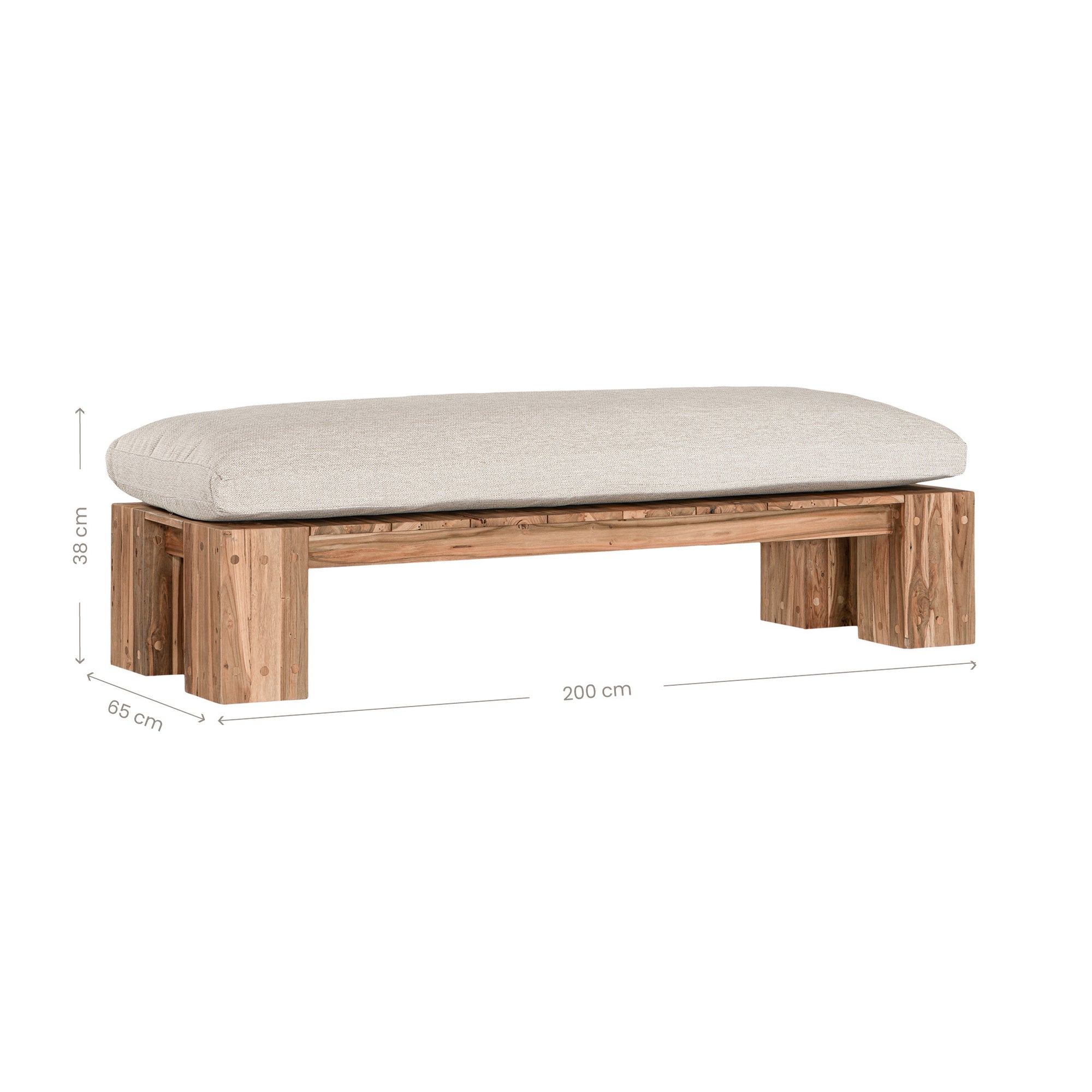 Simbah Bench Dining | Luxury Natural Uniqwa x Lauren Eloise