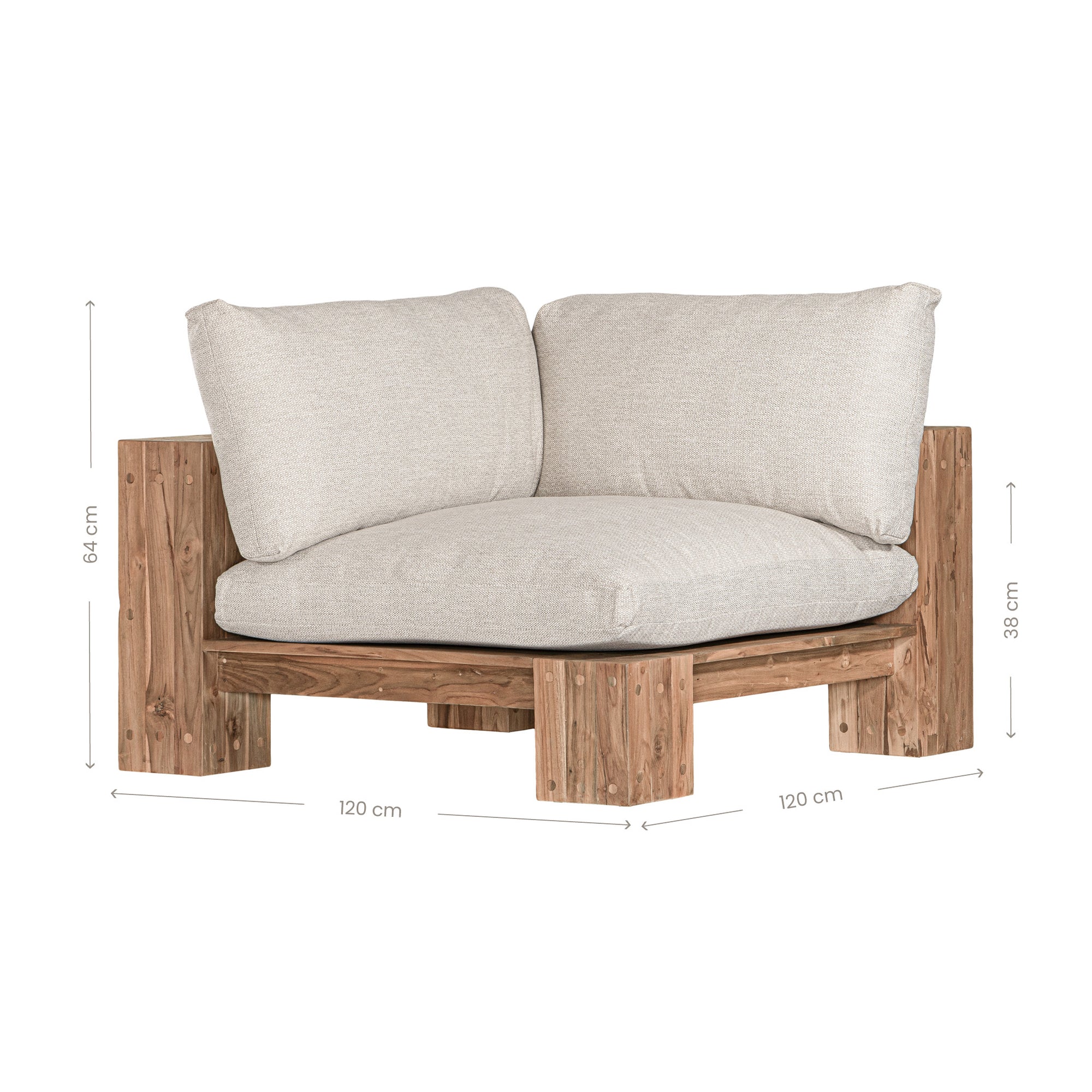 Simbah Sofa Corner | Luxury Natural Uniqwa x Lauren Eloise