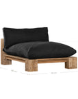 Simbah Sofa Cover Chaise | Luxury Black Uniqwa x Lauren Eloise