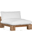 Simbah Sofa Cover Chaise | Luxury White Uniqwa x Lauren Eloise