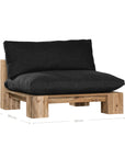 Simbah Sofa Cover Single Seater | Luxury Black Uniqwa x Lauren Eloise