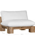 Simbah Sofa Cover Single Seater | Luxury White Uniqwa x Lauren Eloise