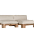Simbah Sofa Single Seater | Luxury Natural Uniqwa x Lauren Eloise