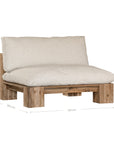 Simbah Sofa Single Seater | Luxury Natural Uniqwa x Lauren Eloise