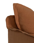 Singita Sofa | Four Seater Nia Stitching Clay Uniqwa Collections