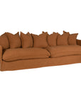 Singita Sofa | Four Seater Classic Stitching Clay Uniqwa Collections