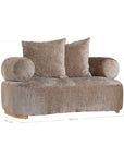 Soneva Sofa | One Seater | Desert Haze Uniqwa Collections