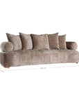 Soneva Sofa | Three Seater | Desert Haze Uniqwa Collections