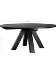 St Croix Dining Table | Black DIA 1.8 Metre Uniqwa Collections