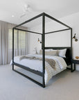 Strand Four Poster Bed | Black Uniqwa Collections