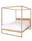 Strand Four Poster Bed | Natural King Uniqwa Collections