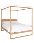 Strand Four Poster Bed | Natural Queen Uniqwa Collections