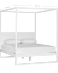 Strand Four Poster Bed | White Queen Uniqwa Collections