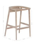 Tarkuli Barstool Teak Uniqwa Collections