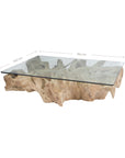 Hand-Carved Teak Root Coffee Table Uniqwa Collections