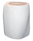 Log Stool White Uniqwa Collections