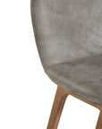 Trulli Barchair | Buffalo Leather | Earthy Grey Uniqwa Collections