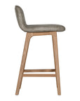 Trulli Barchair | Buffalo Leather | Earthy Grey Uniqwa Collections