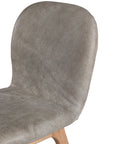 Trulli Dining Chair | Buffalo Leather | Earthy Grey Uniqwa Collections