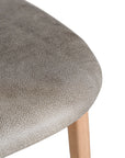 Trulli Dining Chair | Buffalo Leather | Earthy Grey Uniqwa Collections