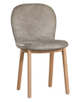 Trulli Dining Chair | Buffalo Leather | Earthy Grey Uniqwa Collections
