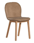 Trulli Dining Chair | Buffalo Leather | Mushroom Brown Uniqwa Collections