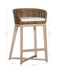 Tula Barchair | Polyrattan | Natural Uniqwa Collections