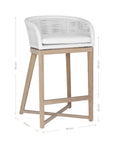 Tula Barchair | Polyrattan | White Uniqwa Collections
