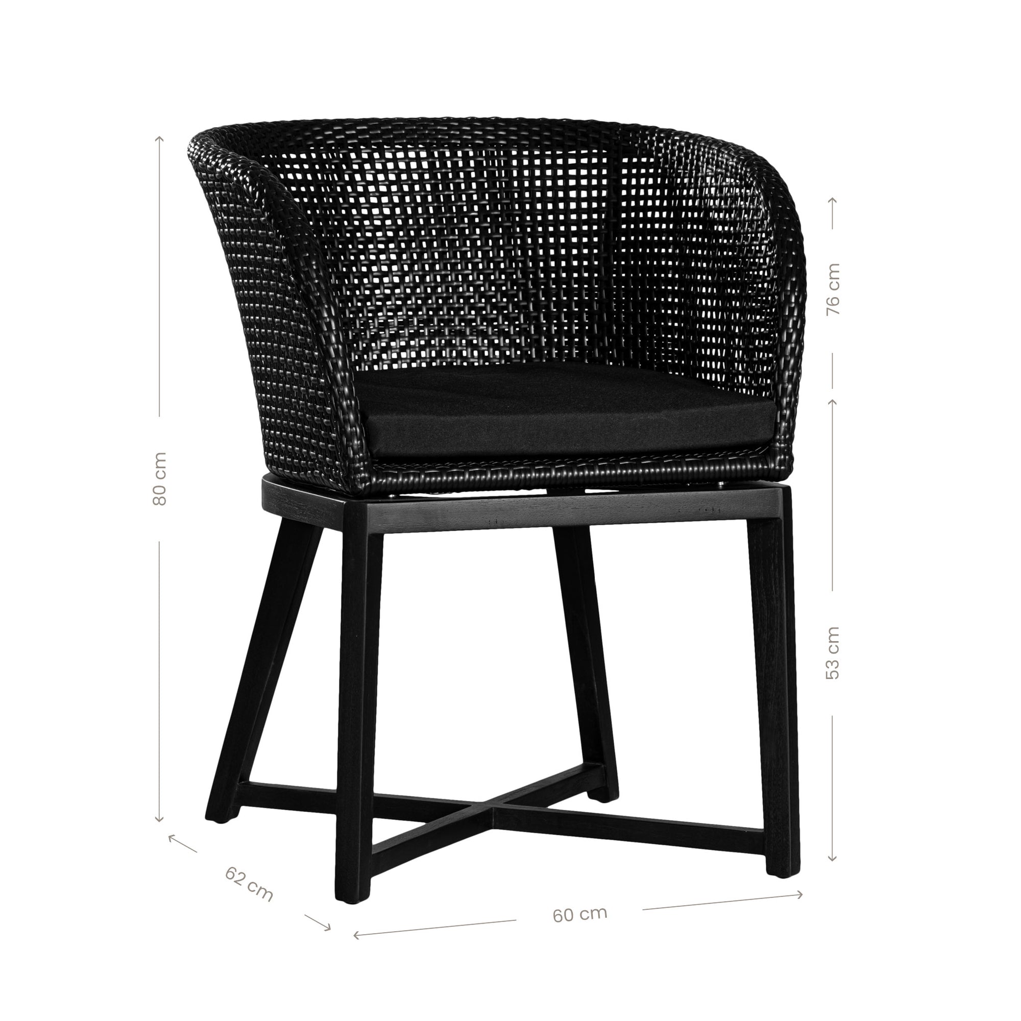 Tula Dining Chair | Black Uniqwa Collections