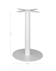 Jonson Table Top | Square | Teak Dining Table Base | White Uniqwa Collections