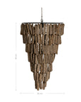 Zula Chandelier | Sculptural Composite | Dark Roast Uniqwa Collections
