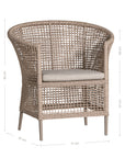 Sanctuary Outdoor Dining Chair | Natural Uniqwa Collections
