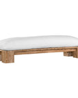 Simbah Bench Cover | Luxury White Uniqwa x Lauren Eloise