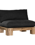 Simbah Sofa Cover Single Seater | Luxury Black Uniqwa x Lauren Eloise