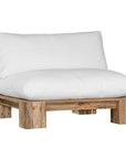 Simbah Sofa Cover Single Seater | Luxury White Uniqwa x Lauren Eloise