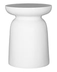 Akoni Side Table | Large | Resin White Uniqwa Collections