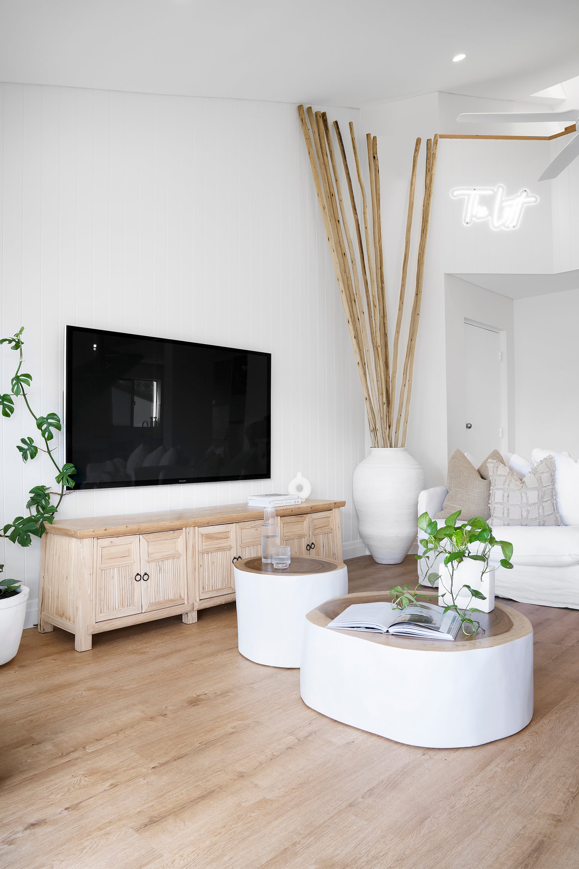 Bamboo Entertainment Unit | Six Door | Blonde Designed by Charl van Heerden