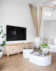 Bamboo Entertainment Unit | Six Door | Blonde Designed by Charl van Heerden