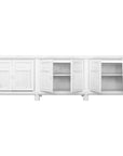 Bamboo Entertainment Unit | Six Door| White Designed by Charl van Heerden